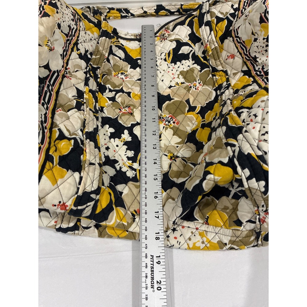 Vera Bradley Retired Dogwood Quilted Large Duffel Bag Yellow Floral Travel - Picture 5 of 9